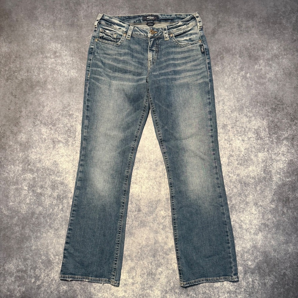 Silver Jeans Co Avery Slim Bootcut Jeans Womens 30x31 Medium Wash Curvy L94627